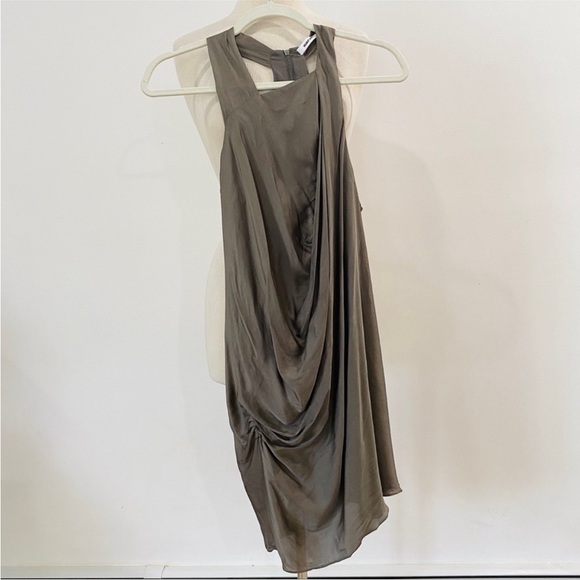 Helmut Lang gathered 100% silk dress Y2K NWOT - Picture 2 of 10